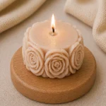 Свеча декоративная «Розы цилиндр» — изображение 3