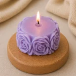 Свеча декоративная «Розы цилиндр» — изображение 2