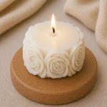Свеча декоративная «Розы цилиндр» — изображение 4