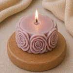 Свеча декоративная «Розы цилиндр» — изображение 6