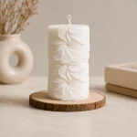 Свеча интерьерная «Цветы» цилиндр — изображение 4