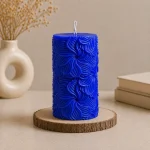 Свеча интерьерная «Цветы» цилиндр