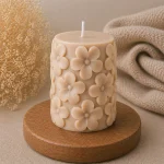 Свеча декоративная «Цветочный цилиндр» — изображение 2