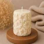 Свеча декоративная «Цветочный цилиндр» — изображение 3