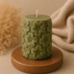 Свеча декоративная «Цветочный цилиндр» — изображение 5