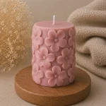 Свеча декоративная «Цветочный цилиндр» — изображение 6