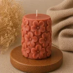 Свеча декоративная «Цветочный цилиндр» — изображение 7