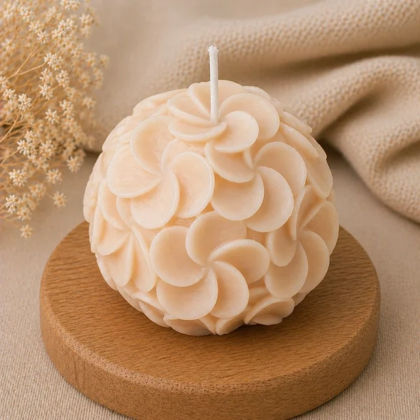 Свеча декоративная «Цветочная сфера»