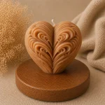 Свеча декоративная «Резное сердце» — изображение 3