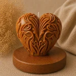 Свеча декоративная «Орнамент сердце» — изображение 6