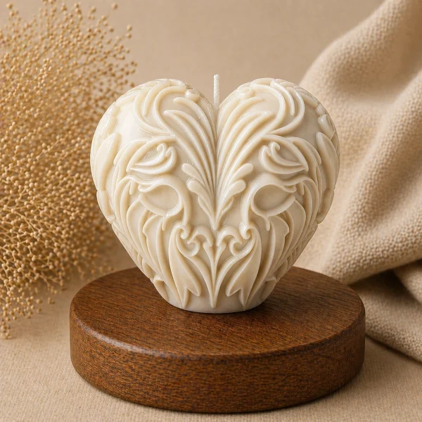 Свеча декоративная «Орнамент сердце»