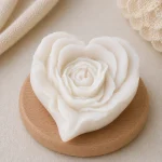 Свеча декоративная «Роза сердце» — изображение 3