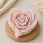 Свеча декоративная «Роза сердце»