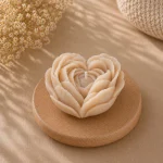 Свеча декоративная «Цветок сердце» — изображение 3