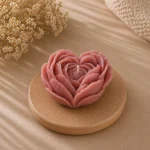 Свеча декоративная «Цветок сердце» — изображение 4