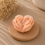 Свеча декоративная «Цветок сердце» — изображение 2