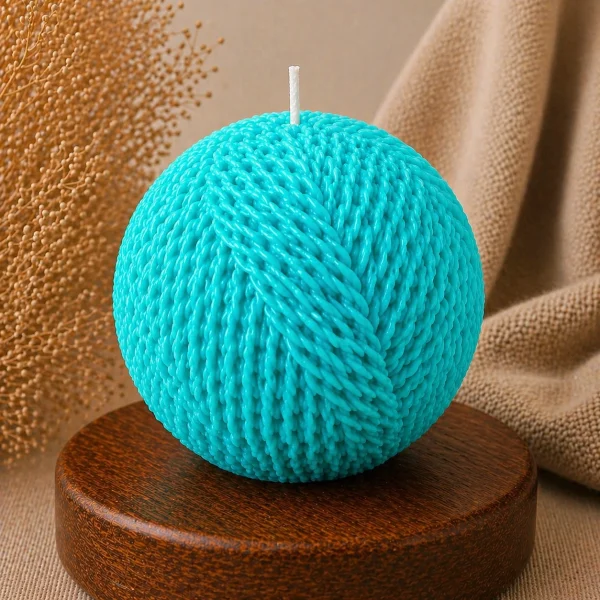 Свеча декоративная «Текстурный шар»