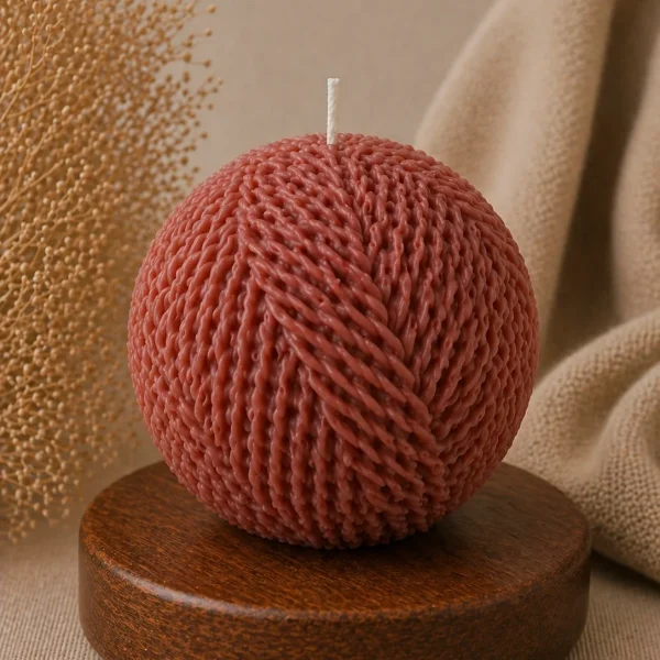 Свеча декоративная «Текстурный шар»